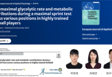 스포츠의학대학원 운동생리학실 곽영제 석사과정생, 권위있는 SCIE 국제학술지 ‘European Journal of Applied Physiology’ 제1저자 논문게재