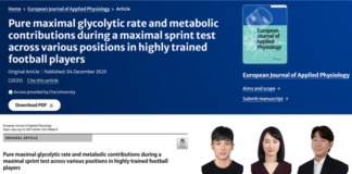 스포츠의학대학원 운동생리학실 곽영제 석사과정생, 권위있는 SCIE 국제학술지 ‘European Journal of Applied Physiology’ 제1저자 논문게재